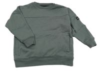 Šedokhaki mikina se zipem Next