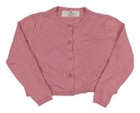 Růžový propínací svetr H&M