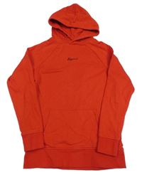 Červená mikina s výšivkou a kapucí George