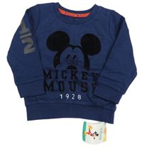 Tmavomodrá mikina s Mickeym a kapucí Disney