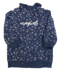 Tmavomodrá vzorovaná mikina s hvězdami a nápisem Impidimpi