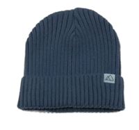 Tmavomodrá žebrovaná čepice s nášivkou Dunnes vel.134-146