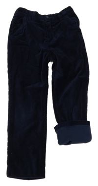 Tmavomodré podšité manšestráky Chicco