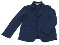 Tmavomodré teplákové sako Benetton