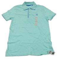 Nové - Pomněnkové polo tričko s výšivkou Dunnes