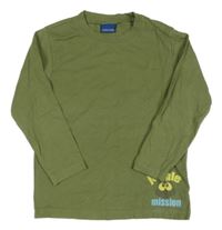 Khaki triko s s potiskem Cherokee