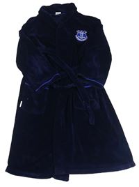Tmavomodrý chlupatý fotbalový župan Everton