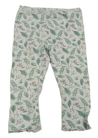Bílé vzorované legíny s listy Primark