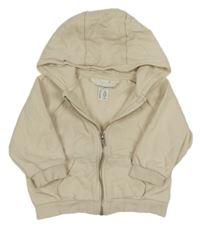 Béžová propínací mikina s kapucí H&M