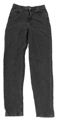 Šedé relaxed high waist rifle H&M