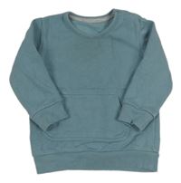 Modrošedá mikina s klokankou zn. George 