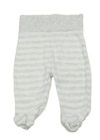 Bílo-šedé pruhované polodupky C&A