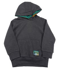 Šedá vzorovaná mikina s kapucí Kiki&Koko