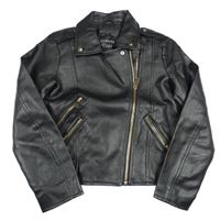 Černý koženkový křivák Firetrap