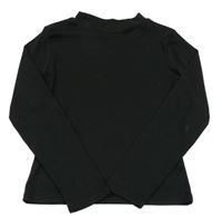 Černé žebrované triko Y.F.K.