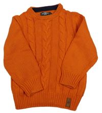 Oranžový vzorovaný svetr H&M