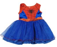 Kostým - Tmavomodro-červené šaty se Spider-manem Marvel