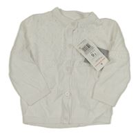 Nové - Bílý propínací svetr F&F