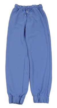 Modré žebrované cuff kalhoty Primark