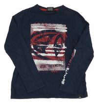 Tmavomodré triko s logem Animal