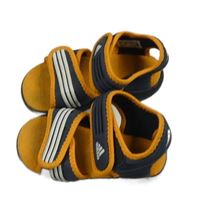 Tmavmodro-oranžové neoprenové sandály Adidas vel. 21