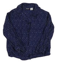 Tmavomodrá košile s bílými puntíky Lupilu