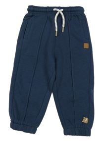 Tmavomodré tepláky s nášivkou Bubble gum