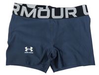 Tmavomodré sportovní funkční kraťasy s logy Under Armour 