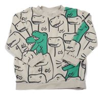 Béžová mikina s dinosaury H&M