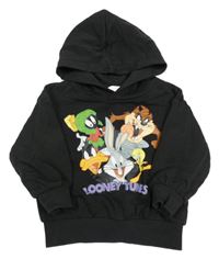 Černá mikina Looney Tunes s kapucí H&M