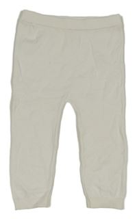 Smetanové pletené tepláky Tu