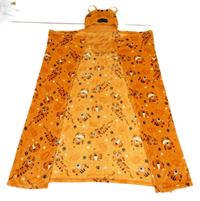 Oranžová plyšová televizní deka s tygry a kapucí 