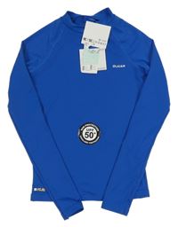 Nové - cobaltově modré UV triko s logem OLAIAN