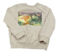 Světlebéžová melírovaná mikina s Bambim Disney