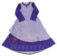 Kostým - fialovo-tmavofialové šaty 