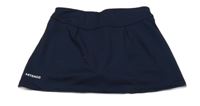Tmavomodrá funkční tenisová sukně se všitými kraťasy ARTENGO