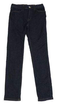 Tmavomodré skinny fit rifle H&M