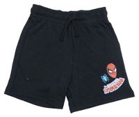 Černé teplákové kraťasy se Spidermanem George