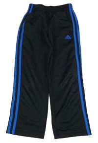 Černé sportovní tepláky s logem Adidas