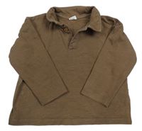 Hnědé polo mikinotriko H&M