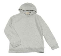 Nové - Světlešedá melírovaná mikina s kapucí Primark