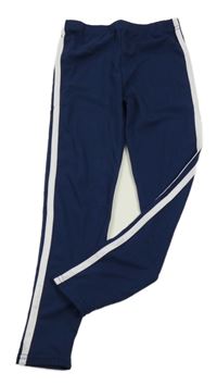 Tmavomodré legíny s pruhem