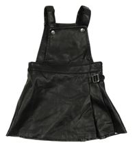 Černé koženkové šaty Primark