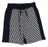 Tmavomodro-bílé vzorované kraťasy George