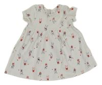 Bílé šaty s králíky C&A