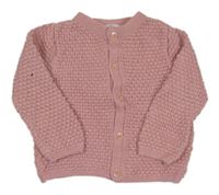 Růžový propínací svetr John Lewis