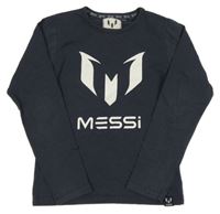 Tmavomodré triko s potiskem - Messi