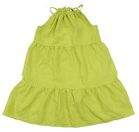 Limetkové kostkované lehké šaty Primark