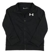 Černá sportovní propínací funkční mikina s logem Under Armour