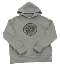 Šedá melírovaná mikina s kapucí - Celtic